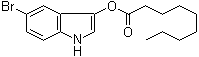 structure of CAS# 133950-70-6, 5-溴-3-吲哚酚壬酸酯