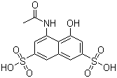 4-(乙酰氨基)-5-羟基-2,7-萘二磺酸分子结构 (CAS 134-34-9)
