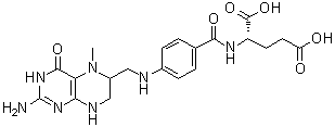 structure of CAS# 134-35-0, N-Methyltetrahydrofolic acid