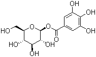 Glucogallin molecular structure (CAS 13405-60-2)