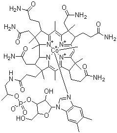 Mecobalamin molecular structure (CAS 13422-55-4)