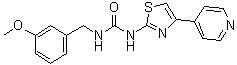 1-(3-Methoxybenzyl)-3-[4-(pyridin-4-yl)thiazol-2-yl]urea molecular structure (CAS 1342276-76-9)