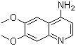 structure of CAS# 13425-92-8, 6,7-Dimethoxyquinolin-4-amine