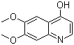 4-Hydroxy-6,7-dimethoxyqunioline molecular structure (CAS 13425-93-9)