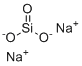 硅酸钠分子结构 (CAS 1344-09-8)