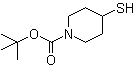 structure of CAS# 134464-79-2, tert-Butyl 4-mercaptopiperidine-1-carboxylate