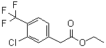 structure of CAS# 1345037-05-9, [3-Chloro-4-(trifluoromethyl)phenyl]acetic acid ethyl ester