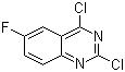 2,4-Dichloro-6-fluoroquinazoline molecular structure (CAS 134517-57-0)