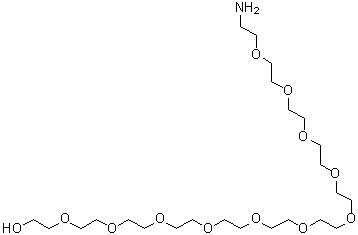 structure of CAS# 1345681-71-1, 35-Amino-3,6,9,12,15,18,21,24,27,30,33-undecaoxapentatriacontan-1-ol