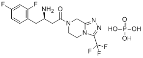 structure of CAS# 1345822-86-7, 5-Desfluoro Sitagliptin