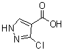 structure of CAS# 134589-59-6, 3-氯-1H-吡唑-4-羧酸