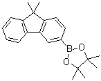 structure of CAS# 1346007-02-0, 2-(9,9-Dimethyl-9H-fluoren-3-yl)-4,4,5,5-tetramethyl-1,3,2-dioxaborolane