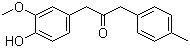 CAS 登录号：134612-39-8, 1-(4-羟基-3-甲氧基苯基)-3-(4-甲基苯基)丙-2-酮