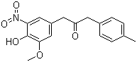 1-(4-Hydroxy-3-methoxy-5-nitrophenyl)-3-(4-methylphenyl)propan-2-one molecular structure (CAS 134612-80-9)