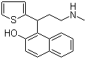 structure of CAS# 1346599-09-4, 1-[3-(甲基氨基)-1-(2-噻吩基)丙基]-2-萘酚