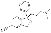 CAS # 1346617-30-8, Escitalopram Desfluoro Analogue, (S)-1-(3-(Dimethylamino)propyl)-1-phenyl-1,3-dihydroisobenzofuran-5-carbonitrile