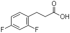 structure of CAS# 134672-70-1, 3-(2,4-二氟苯基)丙酸