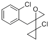 structure of CAS# 134818-68-1, 2-(1-chlorocyclopropyl)-2-[(2-chlorophenyl)methyl]-Oxirane