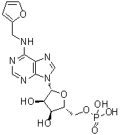 structure of CAS# 13484-67-8, N-(2-呋喃基甲基)-5'-腺苷酸