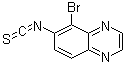 structure of CAS# 134892-46-9, 5-Bromo-6-isothiocyanato-quinoxaline