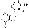 4'-Chloro-4,7'-bi-7H-pyrrolo[2,3-d]pyrimidine molecular structure (CAS 134965-85-8)
