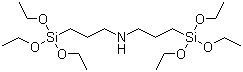 双[3-(三乙氧基硅)丙基]胺分子结构 (CAS 13497-18-2)