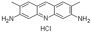 3,6-二氨基-2,7-二甲基吖啶盐酸盐分子结构 (CAS 135-49-9)