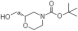 structure of CAS# 135065-71-3, (R)-N-Boc-2-Hydroxymethylmorpholine