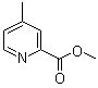4-甲基吡啶-2-羧酸甲酯分子结构 (CAS 13509-13-2)