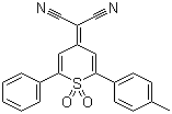 CAS # 135215-38-2, 2-[2-(4-Methylphenyl)-1,1-dioxido-6-phenyl-4H-thiopyran-4-ylidene]propanedinitrile