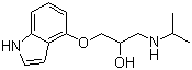 structure of CAS# 13523-86-9, Pindolol