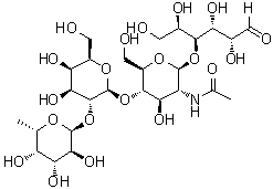 CAS # 1352644-16-6, O-6-Deoxy-alpha-L-galactopyranosyl-(1→2)-O-beta-D-galactopyranosyl-(1→4)-O-2-(acetylamino)-2-deoxy-beta-D-glucopyranosyl-(1→4)-D-galactose
