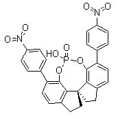 structure of CAS# 1352810-37-7, (11aR)-10,11,12,13-四氢-5-羟基-3,7-双(4-硝基苯基)-二茚并[7,1-de:1',7'-fg][1,3,2]二氧磷杂八环-5-氧化物
