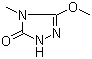 structure of CAS# 135302-13-5, 4-甲基-5-甲氧基-1,2,4-三唑啉-3-酮