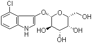 structure of CAS# 135313-63-2, 4-氯-3-吲哚基 beta-D-吡喃半乳糖苷