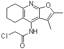 CAS # 135465-75-7, 2-Chloro-N-(5,6,7,8-tetrahydro-2,3-dimethylfuro[2,3-b]quinolin-4-yl)acetamide