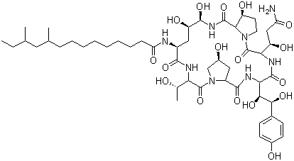 structure of CAS# 135575-42-7, Pneumocandin B0