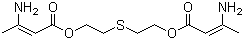 structure of CAS# 13560-49-1, 3-氨基-2-丁烯酸 1,1'-(硫代二-2,1-乙二基)酯