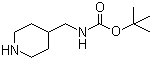 structure of CAS# 135632-53-0, 4-(Boc-Aminomethyl)piperidine