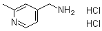 structure of CAS# 1357353-58-2, 2-Methyl-4-pyridinemethanamine hydrochloride (1:2)