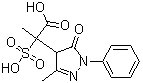 CAS # 1357477-99-6, 4,5-Dihydro-alpha,3-dimethyl-5-oxo-1-phenyl-alpha-sulfo-1H-pyrazole-4-acetic acid