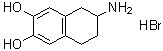 structure of CAS# 13575-86-5, 6-Amino-5,6,7,8-tetrahydro-2,3-naphthalenediol hydrobromide