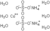 structure of CAS# 13586-38-4, Ammonium cobalt(II) sulfate hexahydrate