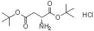 structure of CAS# 135904-71-1, D-Aspartic acid bis(1,1-dimethylethyl) ester hydrochloride