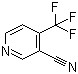 CAS # 13600-43-6, 4-(Trifluoromethyl)nicotinonitrile, 3-Cyano-4-(trifluoromethyl)pyridine