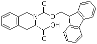 structure of CAS# 136030-33-6, Fmoc-L-1,2,3,4-tetrahydroisoquinoline-3-carboxylic acid
