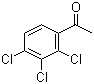 structure of CAS# 13608-87-2, 2',3',4'-Trichloroacetophenone