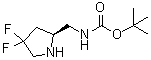 N-[[(2S)-4,4-Difluoro-2-pyrrolidinyl]methyl]carbamic acid 1,1-dimethylethyl ester molecular structure (CAS 1363384-66-0)