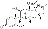 Deflazacort intermediate molecular structure (CAS 13649-88-2)
