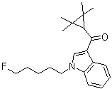 structure of CAS# 1364933-54-9, [1-(5-Fluoropentyl)-1H-indol-3-yl](2,2,3,3-tetramethylcyclopropyl)methanone